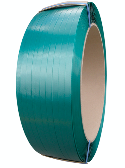 现货供应PET塑钢打包带-绿色物流砖厂包装带