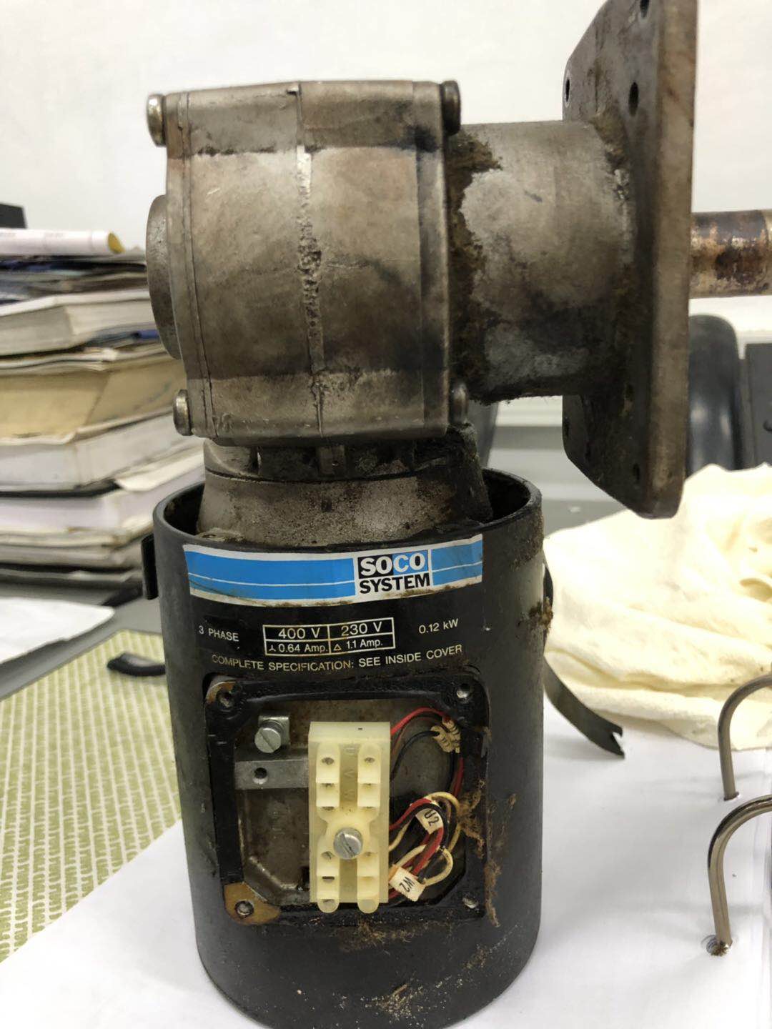 丹麦进口SOCO封箱机维修保养 封箱机电机更换